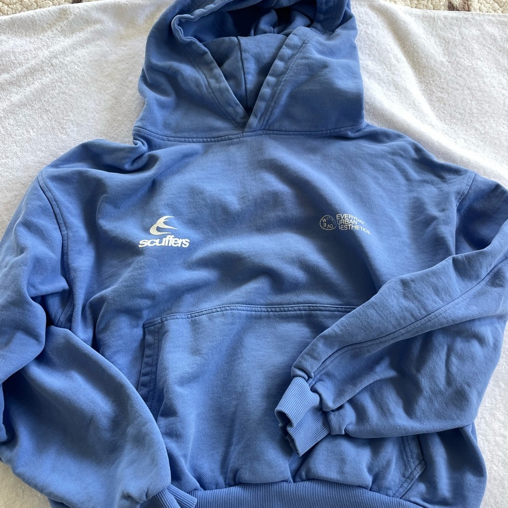 Scuffers Blue Hoodie with Logo